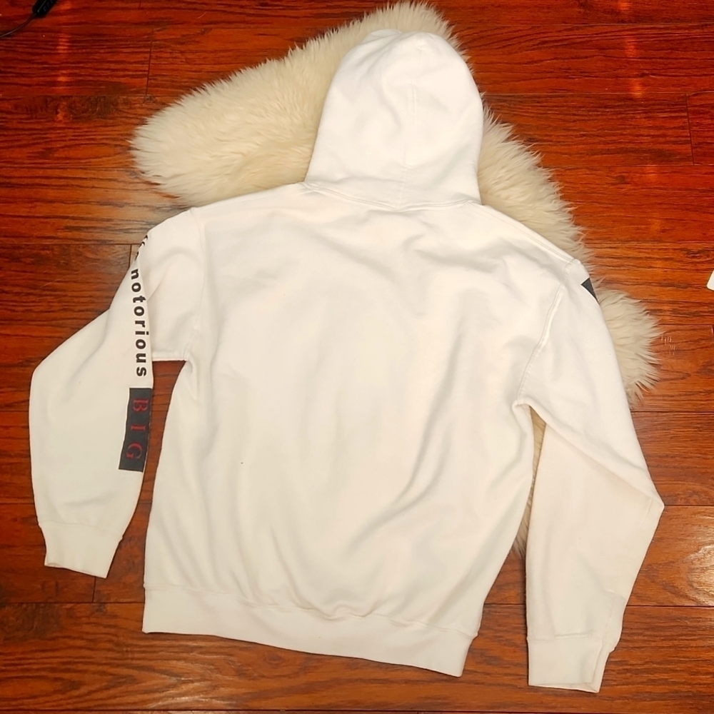 Notorious BIG White Hooded Sweatshirt - Picture 2 of 7